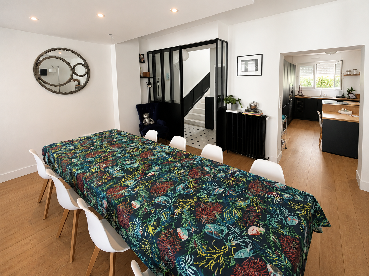 Salle à manger rénovée du projet de Lorient